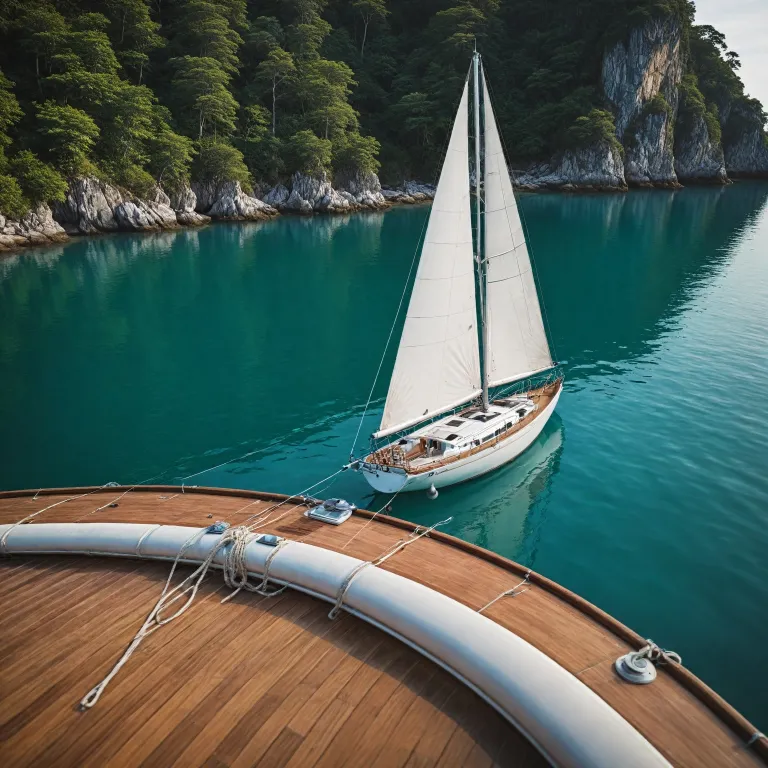 How to manage a rolly anchor side tie when island hopping elegantly