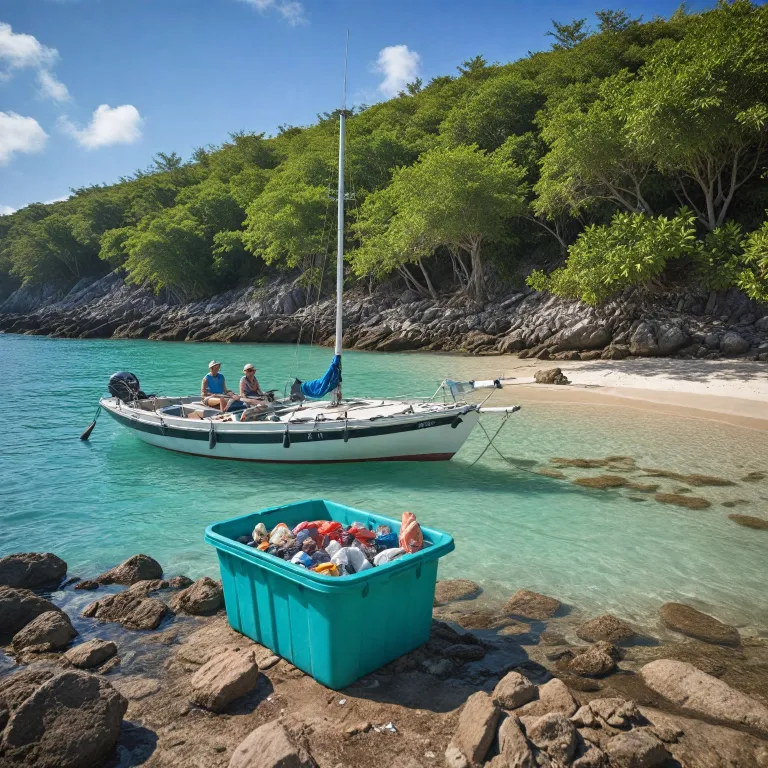 How responsible cruisers handle trash in the Sint Maarten lagoon