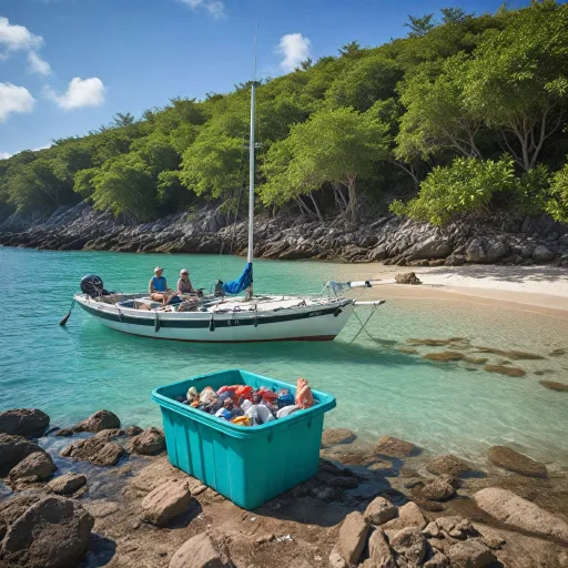 How responsible cruisers handle trash in the Sint Maarten lagoon